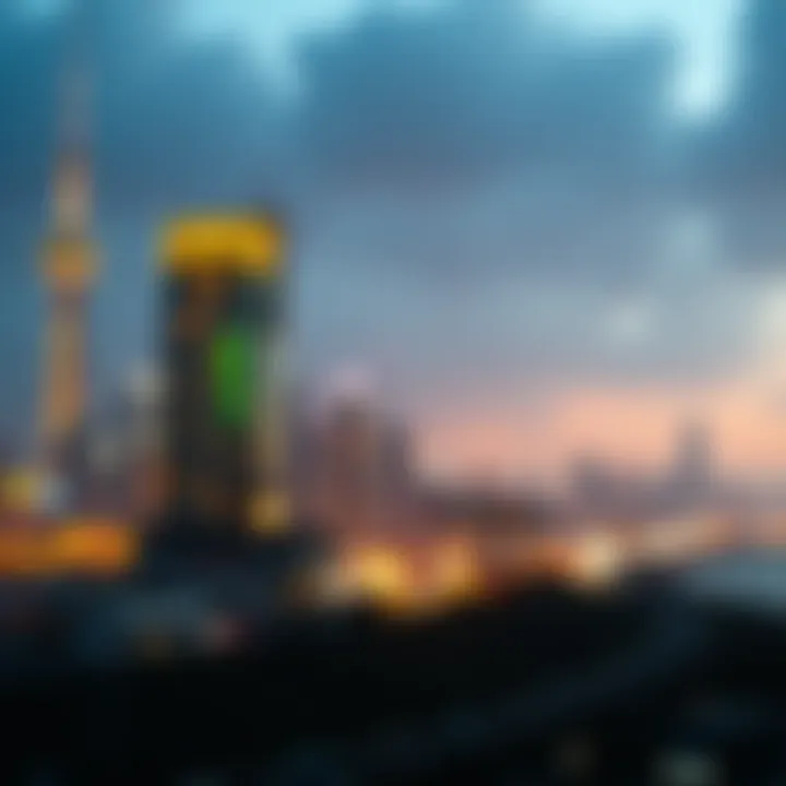 Future Trends in Tokenized Investments A futuristic depiction of the investment landscape influenced by tokenization trends