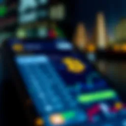 Cryptocurrency wallet interface on a digital device