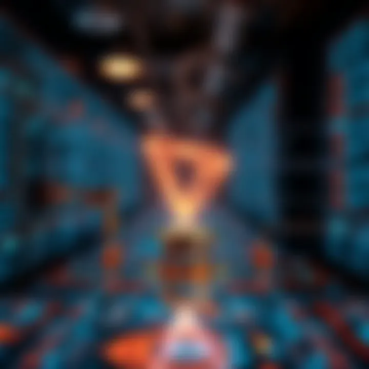 Illustration of blockchain transparency and security principles