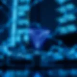 Visual representation of the Tron blockchain network