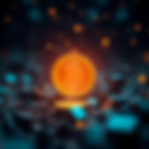 Conceptual representation of cryptocurrency airdrops