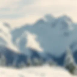 Snow-covered mountain landscape illustrating avalanche risk