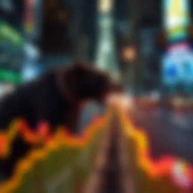 Bearish market trend illustration