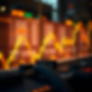 Bullish market trend illustration