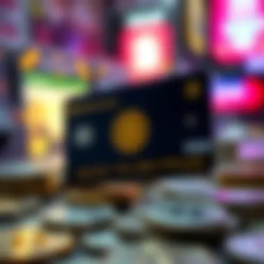 Transaction Processes with Coin Cards Infographic on transaction processes using coin cards