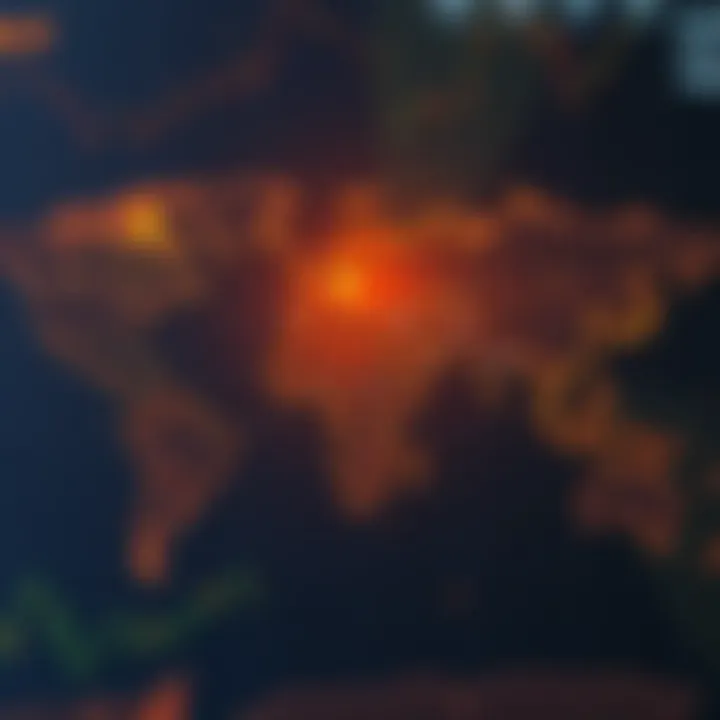 Global Cryptocurrency Trading Zones A global map highlighting cryptocurrency trading zones