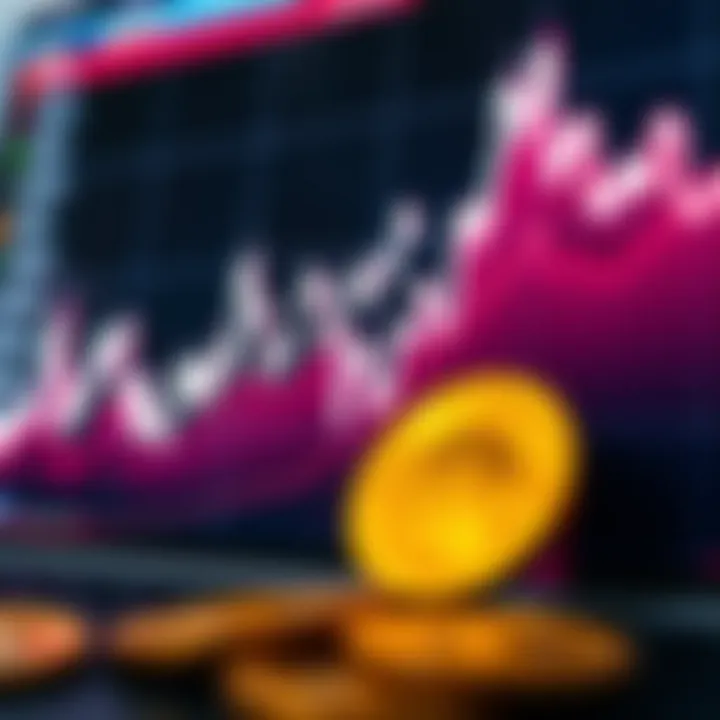 Graph showcasing the volatility of cryptocurrencies