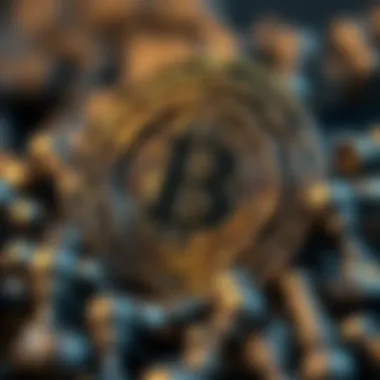 An abstract representation of blockchain technology in relation to NFTs