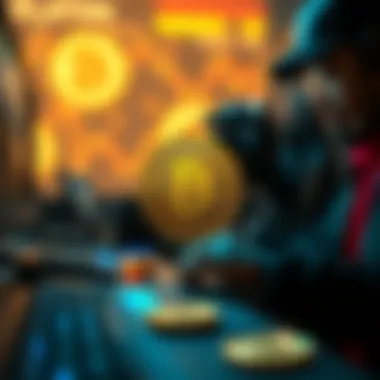 Visualization of virtual currency transactions within gaming