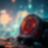 A digital representation of blockchain technology showcasing POW NFTs