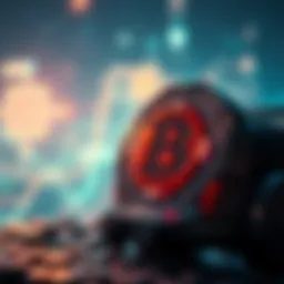 A digital representation of blockchain technology showcasing POW NFTs