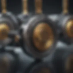 Visual representation of Proof of Stake mechanism in blockchain technology