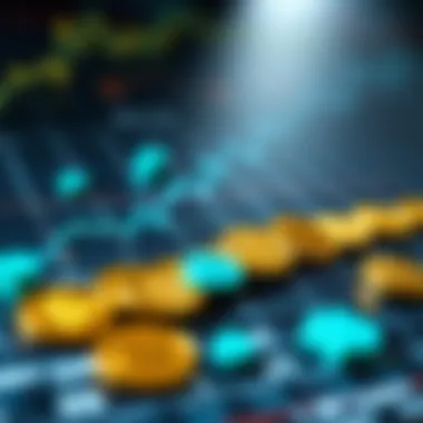 Graph showcasing the evolution of digital currency