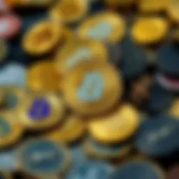 Visual representation of various cryptocurrencies