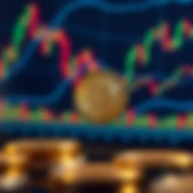 Conceptual depiction of cryptocurrency trading dynamics
