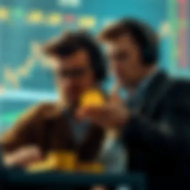 Visual comparison of trader and investor strategies