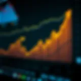 Cryptocurrency Price Trends Graph illustrating cryptocurrency price trends over time