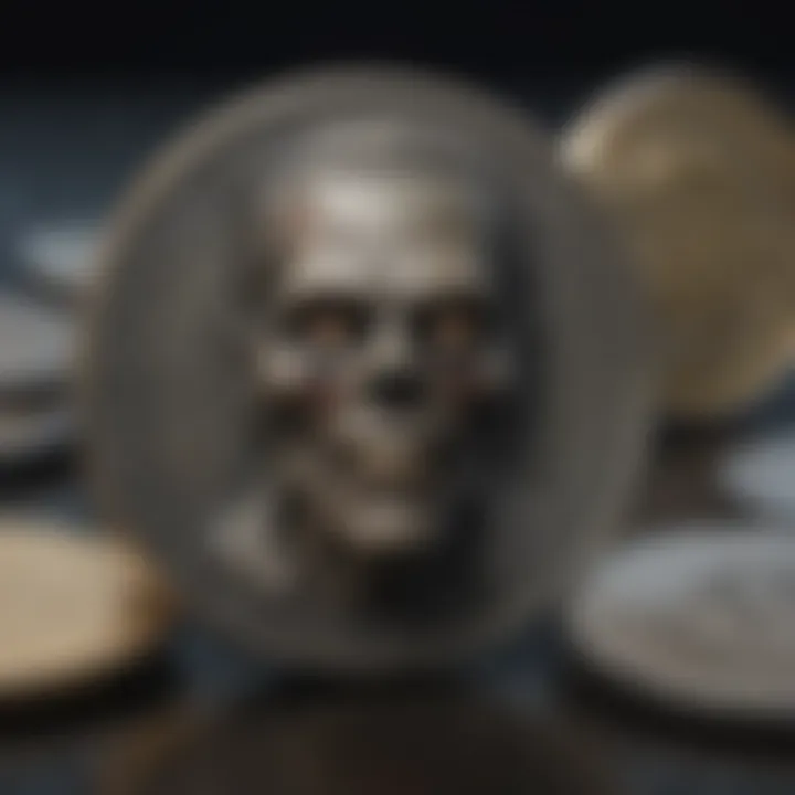 A conceptual illustration of Zombie Coin symbolizing its unique identity within the cryptocurrency realm.