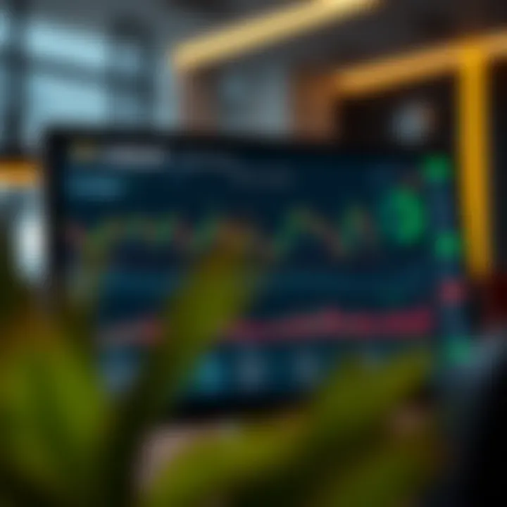 Webull trading platform interface showcasing analytics tools